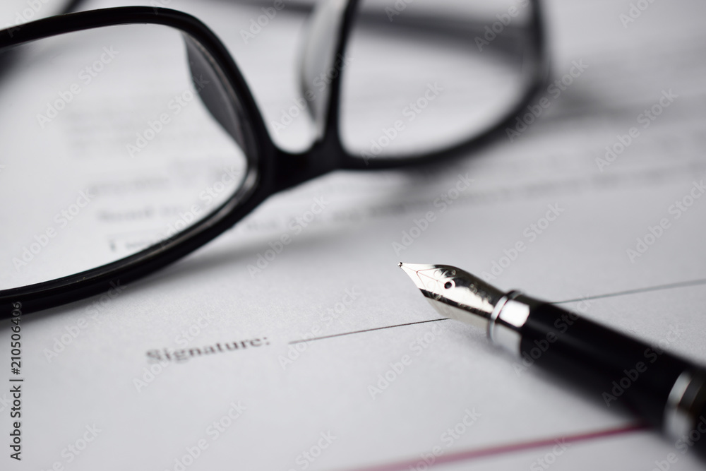Poster signature a form