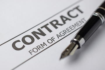 Obraz premium Contract signing concept