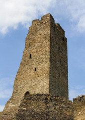 Fototapeta na wymiar Main tower of castle Okor, Czech republic
