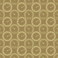 Seamless pattern with speedometers for your design