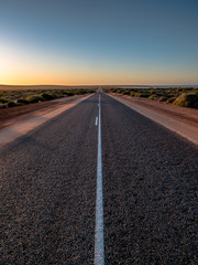 lonely road street - outback australia