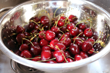 Kirschen in der Küche