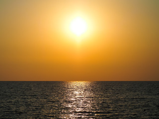 Sun over the sea