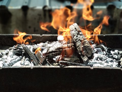 Barbecue and Flames