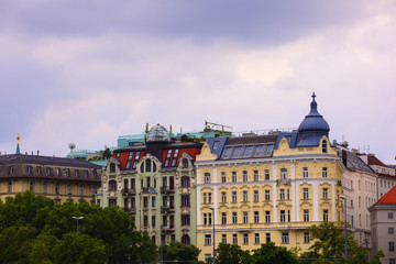 Obraz premium View of Viennese buildings