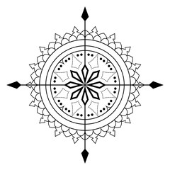 Kompass Rose Vektor auf einem isolierten weißen Hintergrund.