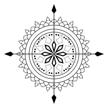 Kompass Rose Vektor auf einem isolierten weißen Hintergrund.