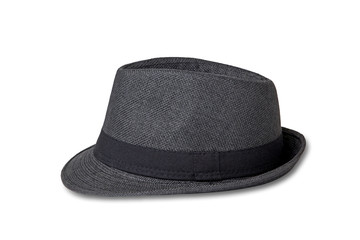 Vintage Straw hat on white background
