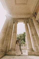 Wedding couple in Rome, Italy