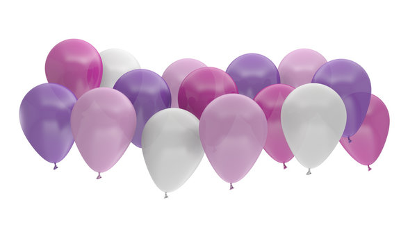 Ballons multicolore fête anniversaire célébration