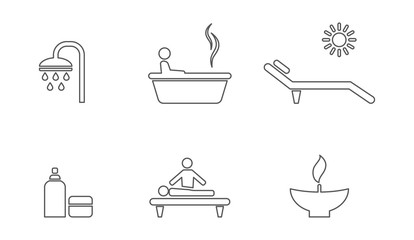 spa icon set