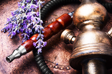 Asian tobacco hookah with lavender aroma