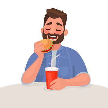Cartoon Man Eating Images – Browse 20,852 Stock Photos, Vectors, and Video  | Adobe Stock