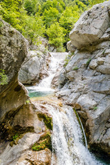 Enipea source of the river 