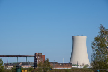 Obraz premium Power plant in Rostock in Germany