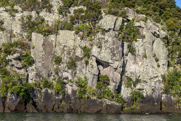Rock on Lake Taupo, New Zealand