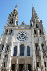 Fototapeta na wymiar Cathédrale Notre-Dame de Chartres, Eure et Loir, France