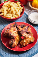 Tasty baked chicken wings