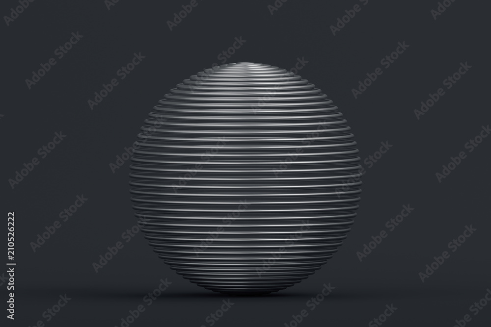 Aufkleber abstract 3d rendering of geometric shape. minimalistic composition. modern background design with sp