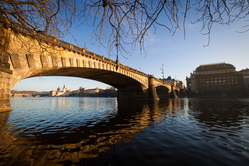 The streets of Prague. Prague, Czech Republic. 2014-01-05