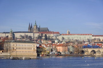 Fototapeta premium The streets of Prague. Prague, Czech Republic. 2014-01-05