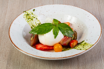 Buratta cheese salad