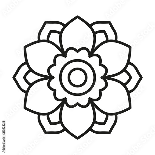 Download "Simple Mandala. Vector Lines." Stock image and royalty-free vector files on Fotolia.com - Pic ...
