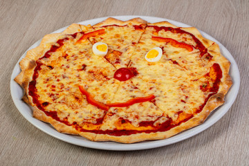 Kids pizza with cheese