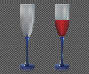 Wine glasses vector