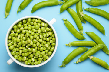 The concept is a natural product. Fresh green peas