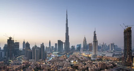 Foto op Plexiglas Skyline van Dubai, Verenigde Arabische Emiraten © Iakov Kalinin