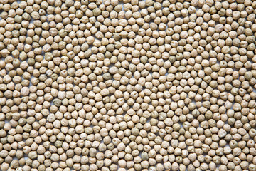 Dried chickpeas close-up, food background.