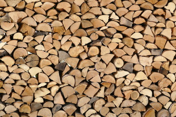 Holz Holzstapel Schichtholz Kaminholz Brennholz