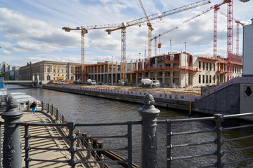 Fototapeta premium Baustelle Schlossplatz in Berlin