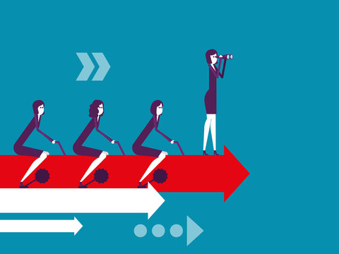 Business teamwork, Vector illustration business cooperation concept, Meeting, Growth.