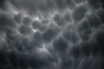 scary dark clouds in the sky