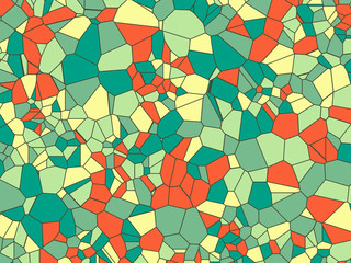 Colored abstract geometric flat grid facet polygonal pattern background