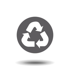 recycle icon in trendy flat style isolated on background. recycle icon page symbol for your web site design, logo, app, UI. Vector illustration.