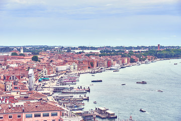 Obraz premium Panoramic view of Venice in Italy / Promenade 