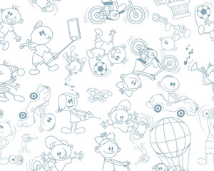 Children's seamless texture