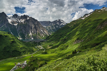 Landscape in mountain environment