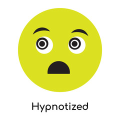 Hypnotized icon vector sign and symbol isolated on white background, Hypnotized logo concept