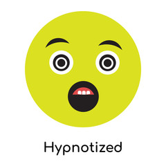 Hypnotized icon vector sign and symbol isolated on white background, Hypnotized logo concept