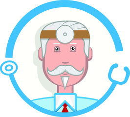 Icon of the profession Doctor. Vector.