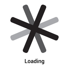 Loading icon vector sign and symbol isolated on white background, Loading logo concept