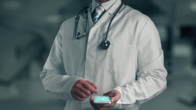 Doctor holding in hand Chronic Lymphocytic Leukemia