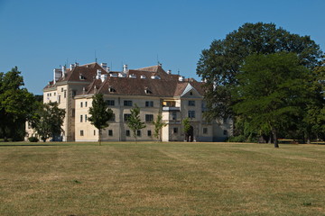 Fototapeta na wymiar Old castle in castle garden Laxenburg near Vienna 
