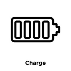 Charge icon vector sign and symbol isolated on white background, Charge logo concept