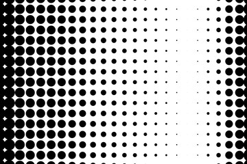 Black dot lines pattern. Halftone background. Futuristic panel. Vector illustration