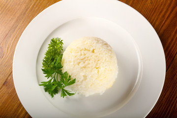 Steamed rice
